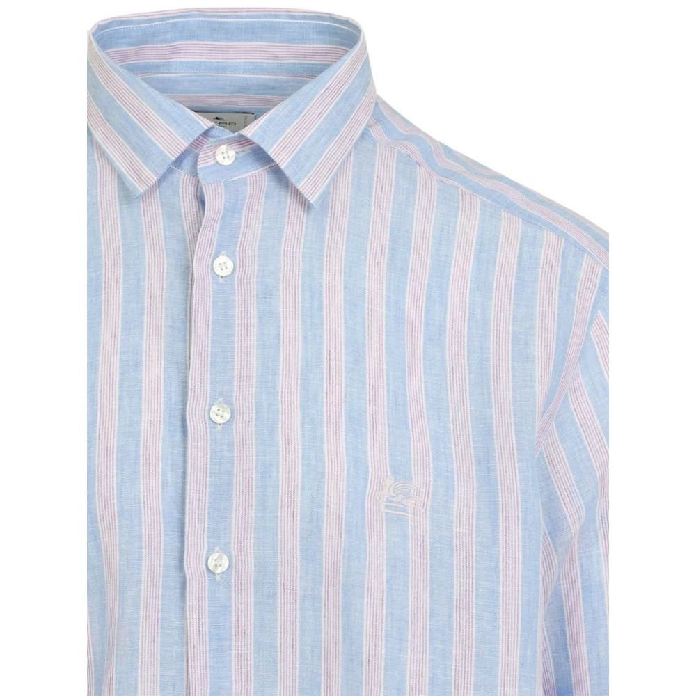 Chemise en lin 'Striped' pour Hommes