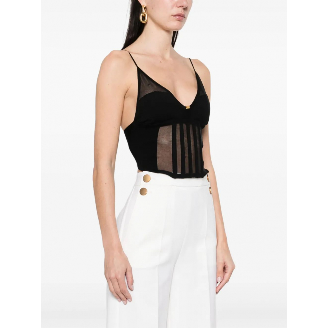 Haut sans manches 'Corset-Style' pour Femmes
