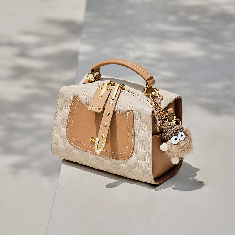 Sac à bandoulière 'Fashionable Color-Block Versatile Boston' pour Femmes