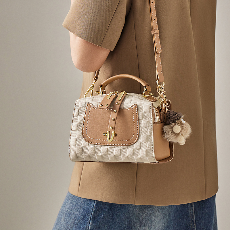 Sac à bandoulière 'Fashionable Color-Block Versatile Boston' pour Femmes