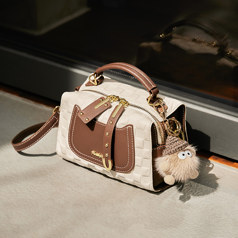 Sac à bandoulière 'Fashionable Color-Block Versatile Boston' pour Femmes