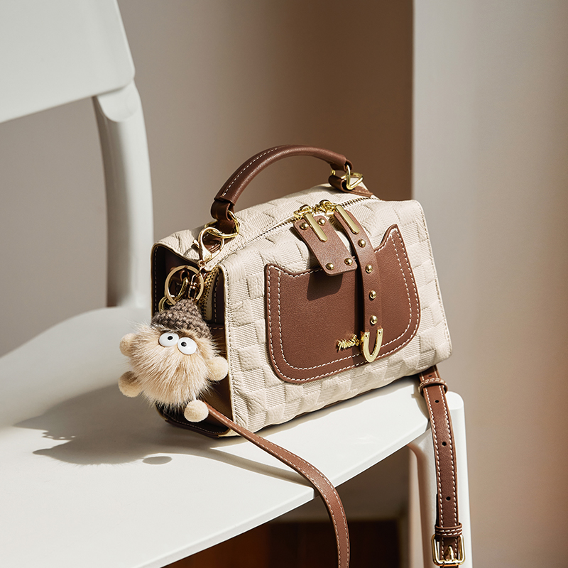 Sac à bandoulière 'Fashionable Color-Block Versatile Boston' pour Femmes