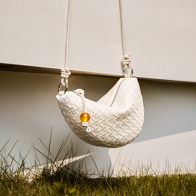 Sac Saddle 'Woven Dumpling' pour Femmes