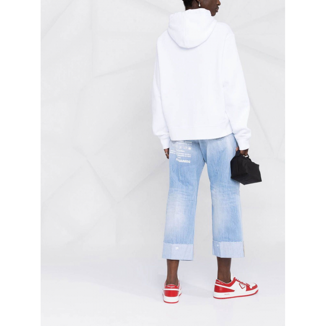 Sweatshirt à capuche  'Slogan-Print' pour Femmes