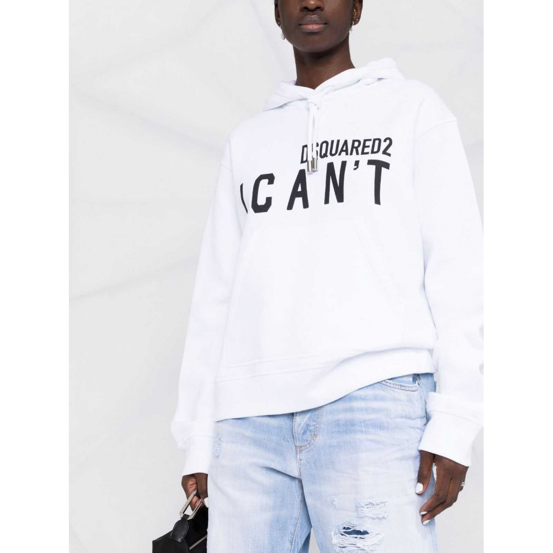 Sweatshirt à capuche  'Slogan-Print' pour Femmes