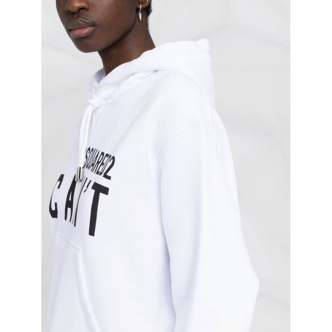 Sweatshirt à capuche  'Slogan-Print' pour Femmes