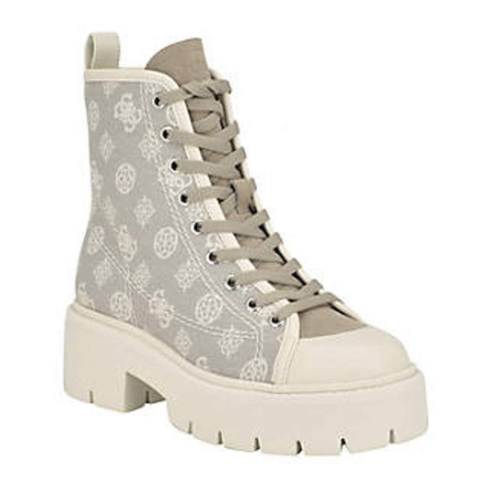 Bottes 'Shutter Lace-Up With Logo Pattern' pour Femmes