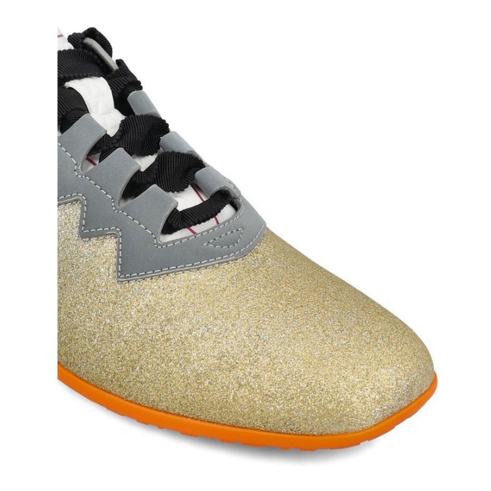 Sneakers 'Logo Patch Lace-Up' pour Femmes