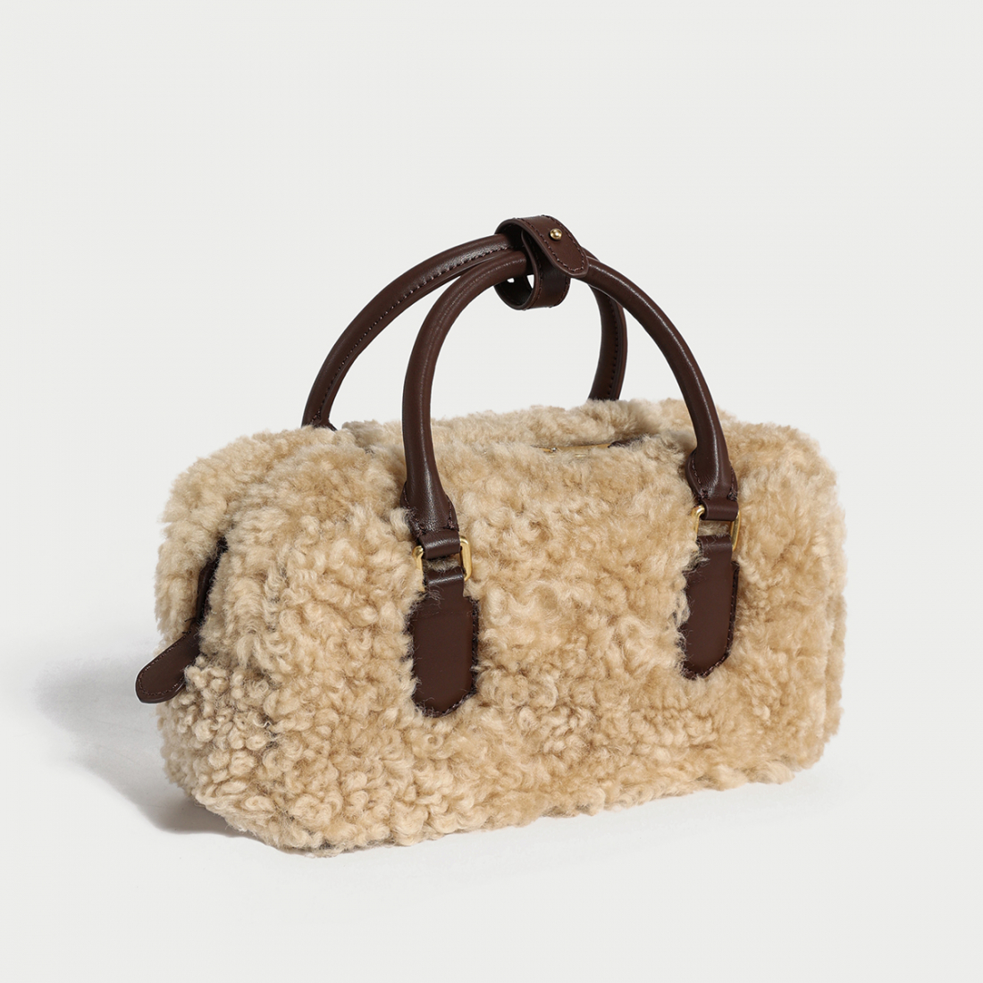 Sac à main 'Sherpa Fur Trimmed Elongated' pour Femmes