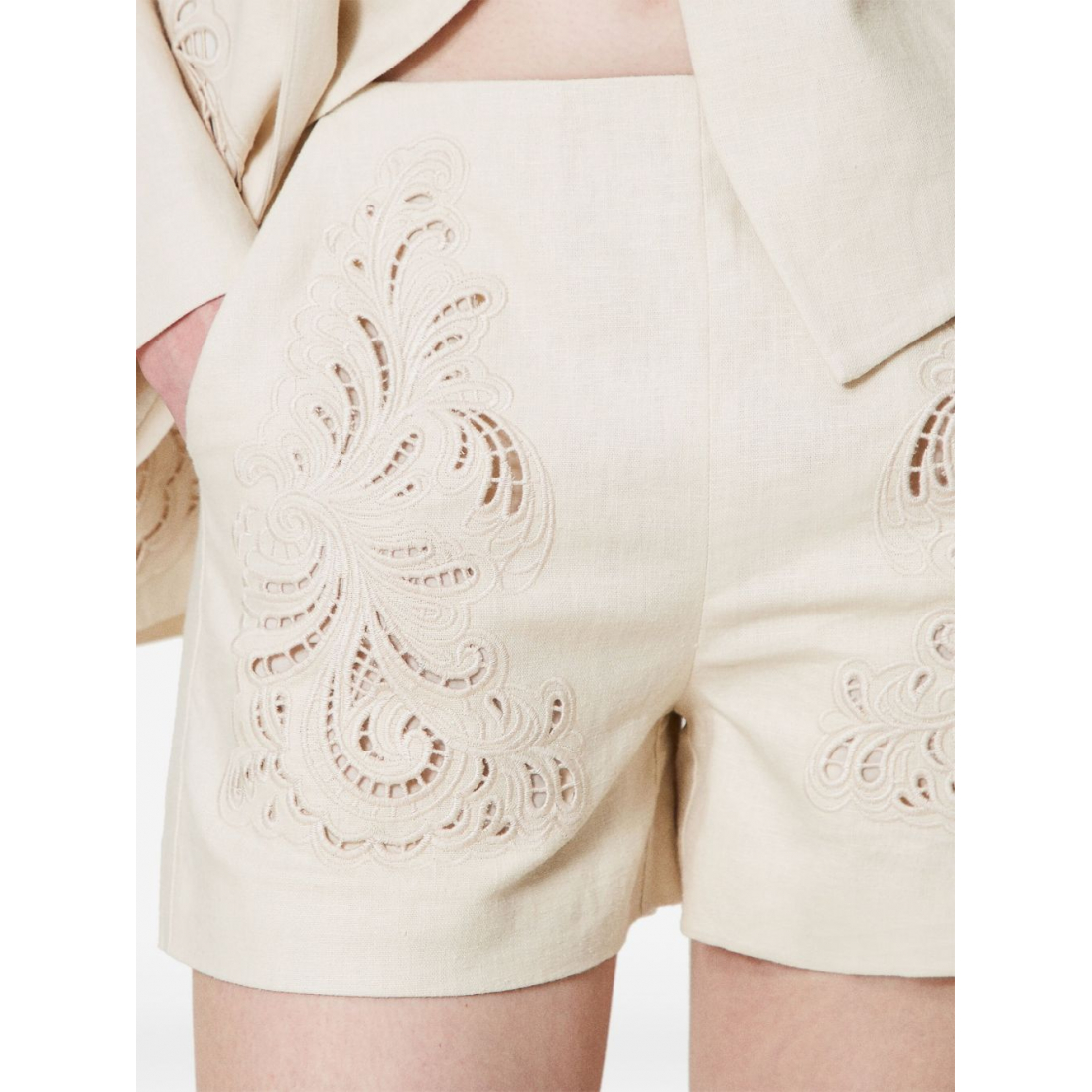 'Embroidered' Shorts für Damen