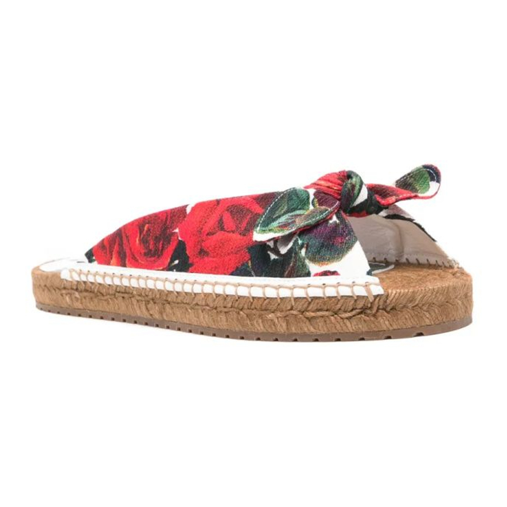 'Floral-Print' Espadrilles für Damen