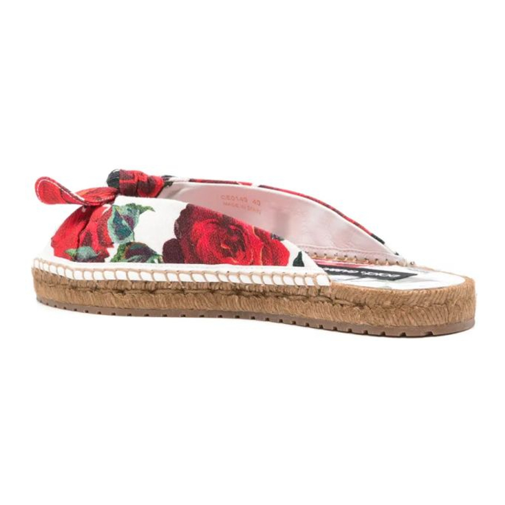 'Floral-Print' Espadrilles für Damen