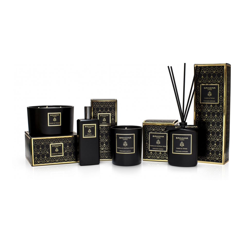 Bougie 3 mèches 'Obsidian - Saffron Noir & Vanilla' - 400 g