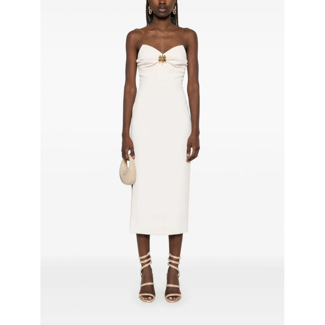 Women's 'Macro-Bow Crepe' Midi Dress