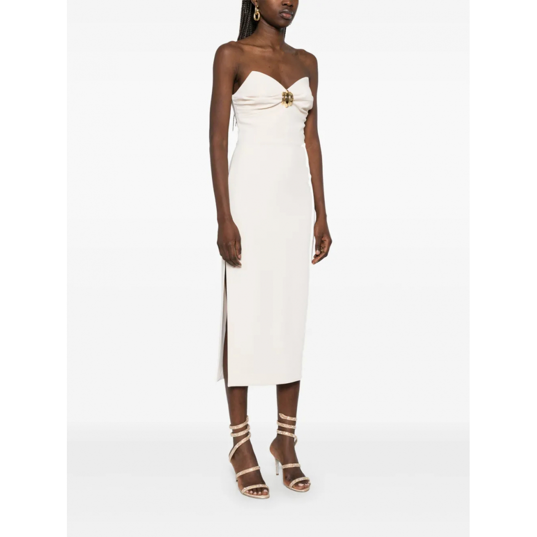 Women's 'Macro-Bow Crepe' Midi Dress