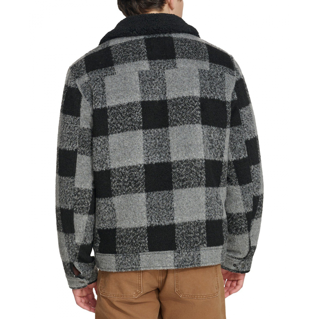 Veste 'Plaid Full-Zip Depot with Fleece Collar' pour Hommes