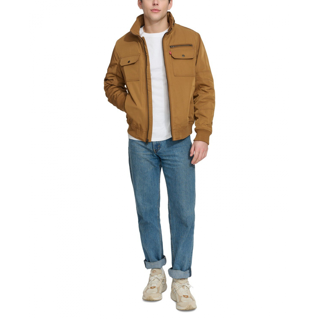 Veste 'Twill Stand-Collar' pour Hommes