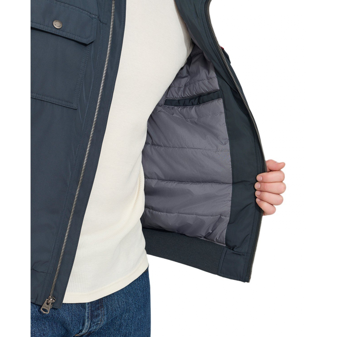 Veste 'Twill Stand-Collar' pour Hommes