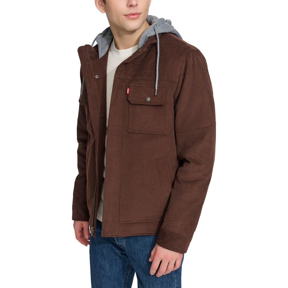 Men's 'Hooded Corduroy Zip' Jacket