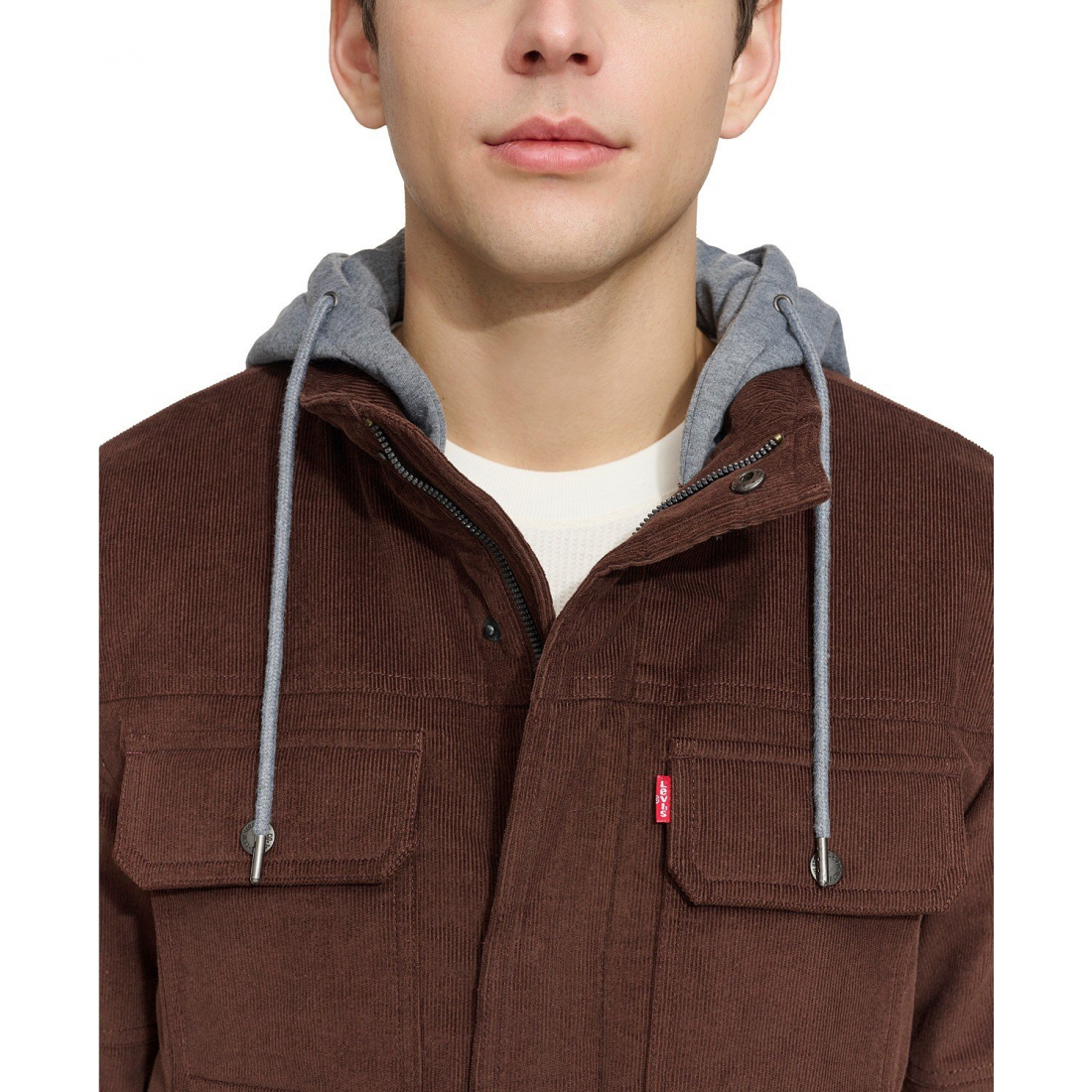 Men's 'Hooded Corduroy Zip' Jacket