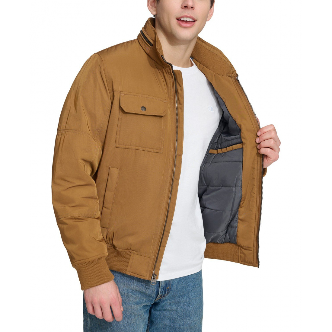 Veste 'Twill Stand-Collar' pour Hommes