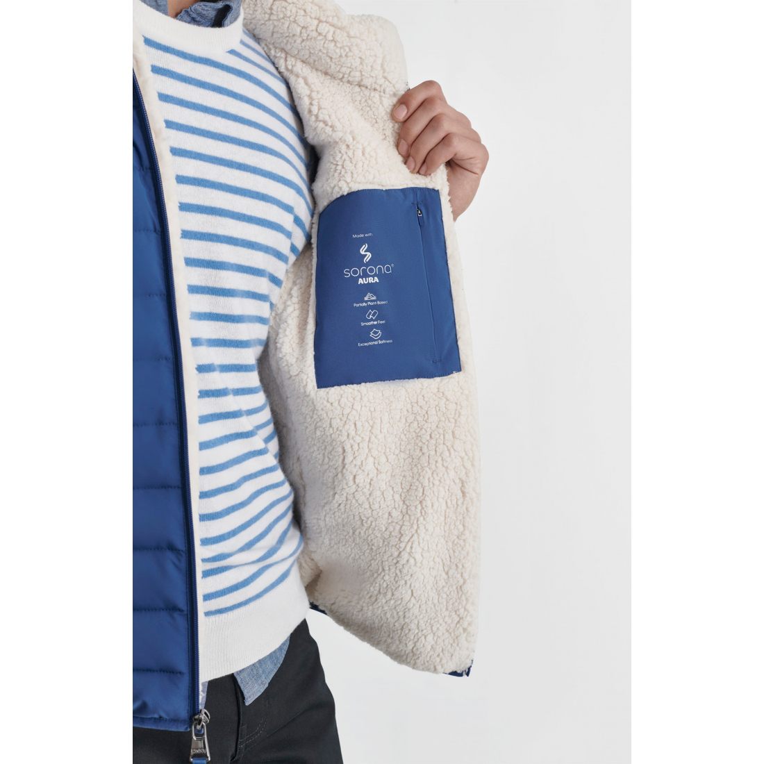 Veste matelassée 'Water Resistant Faux Shearling Lined' pour Hommes