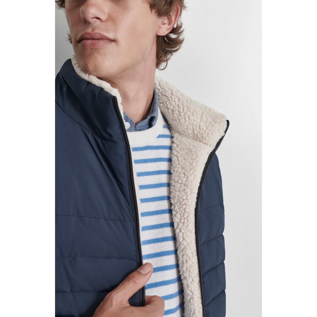 Veste matelassée 'Water Resistant Faux Shearling Lined' pour Hommes