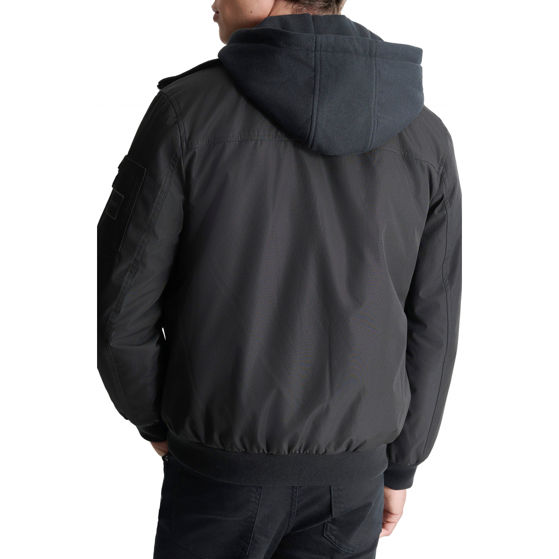 Blouson bomber 'Water Resistant With Hooded Bib' pour Hommes