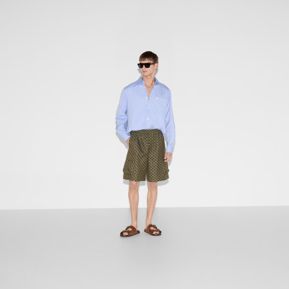 Chemise 'Embroidered Oxford' pour Hommes