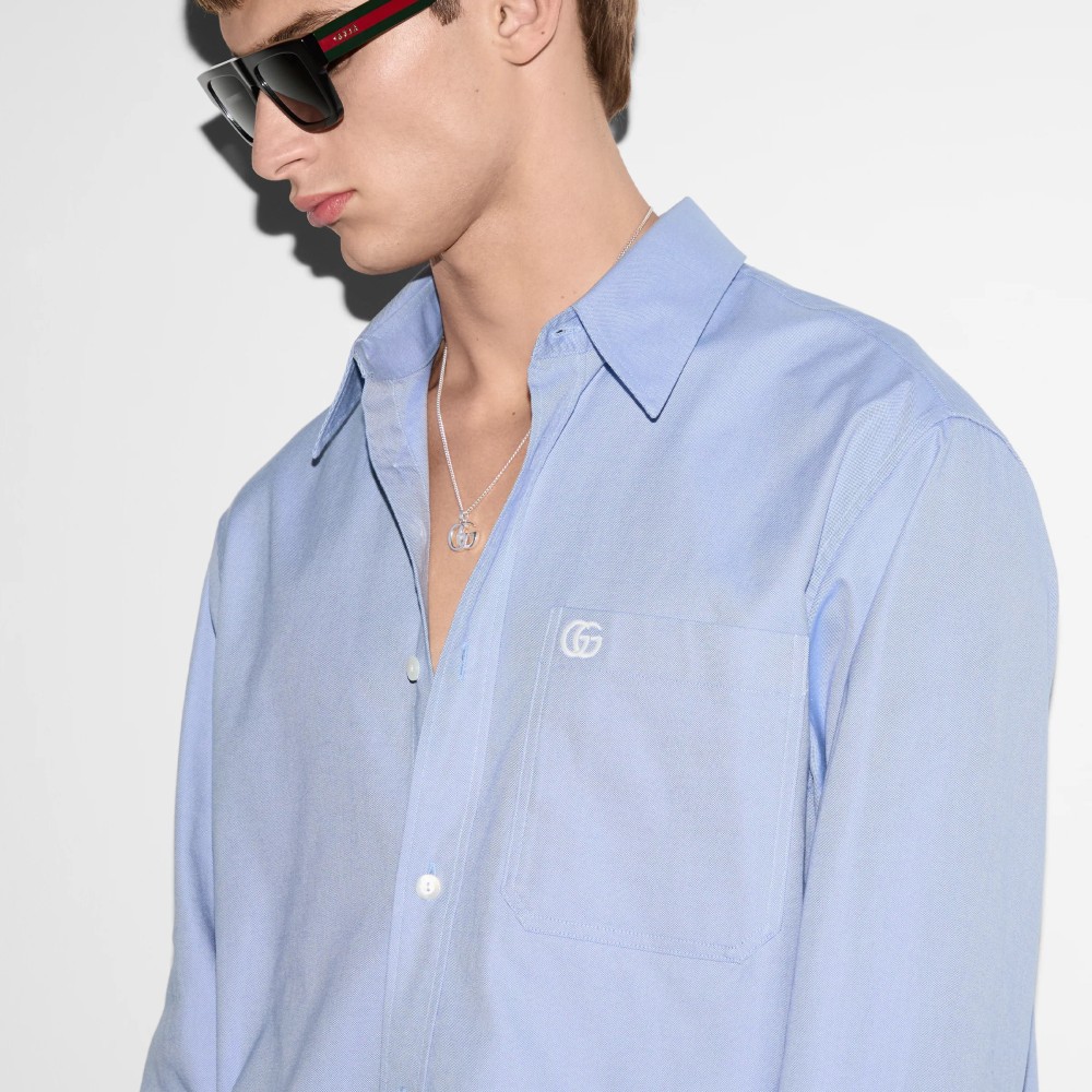 Chemise 'Embroidered Oxford' pour Hommes