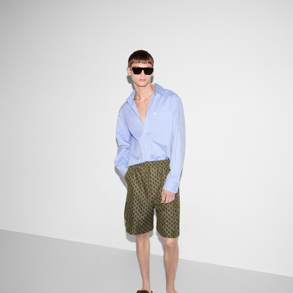 Chemise 'Embroidered Oxford' pour Hommes