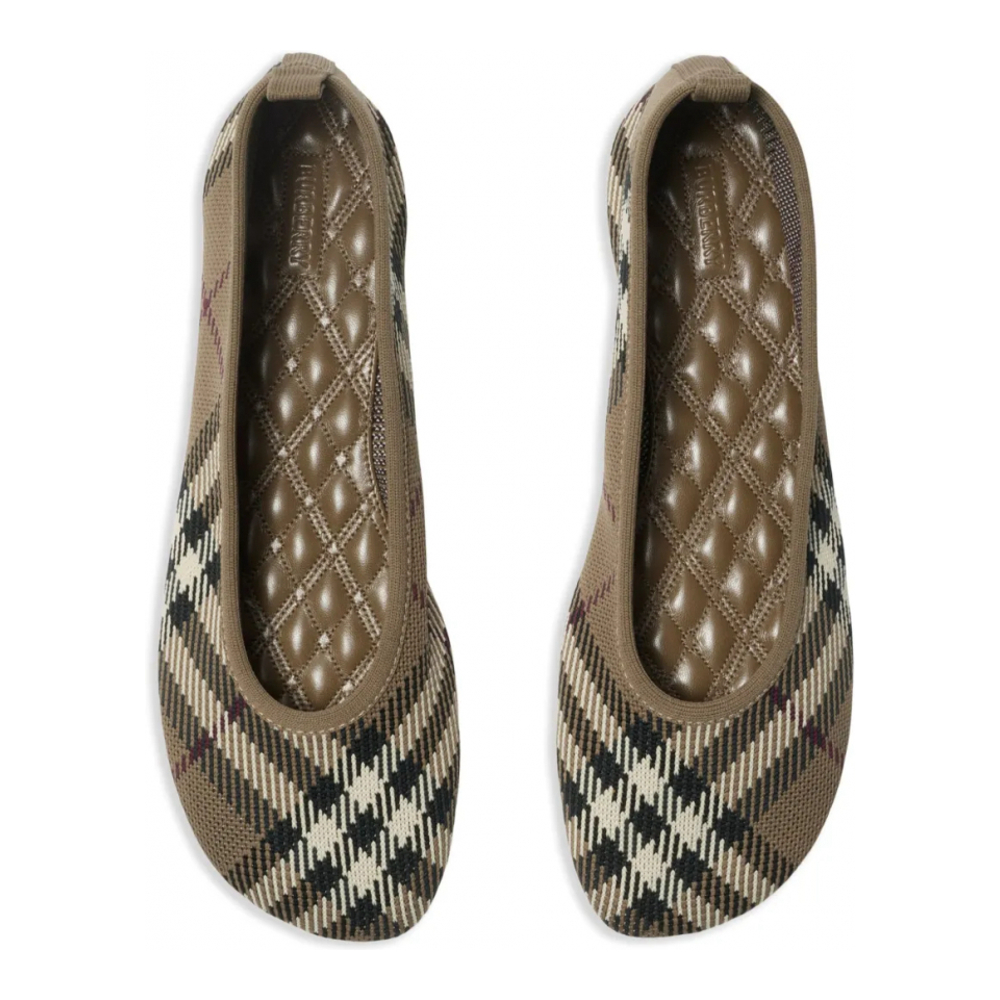 Women's 'Check Knit Baby' Ballerinas