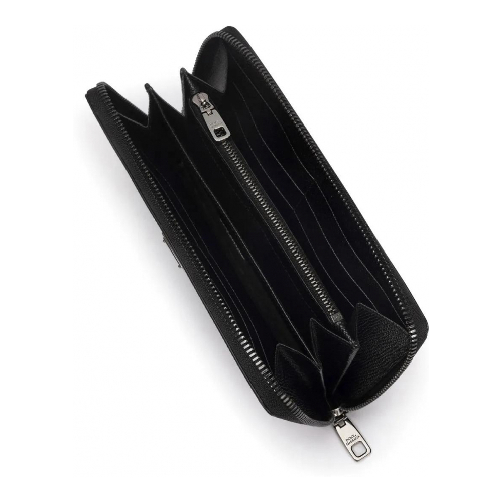 Portefeuille 'Zipped Grained' pour Hommes