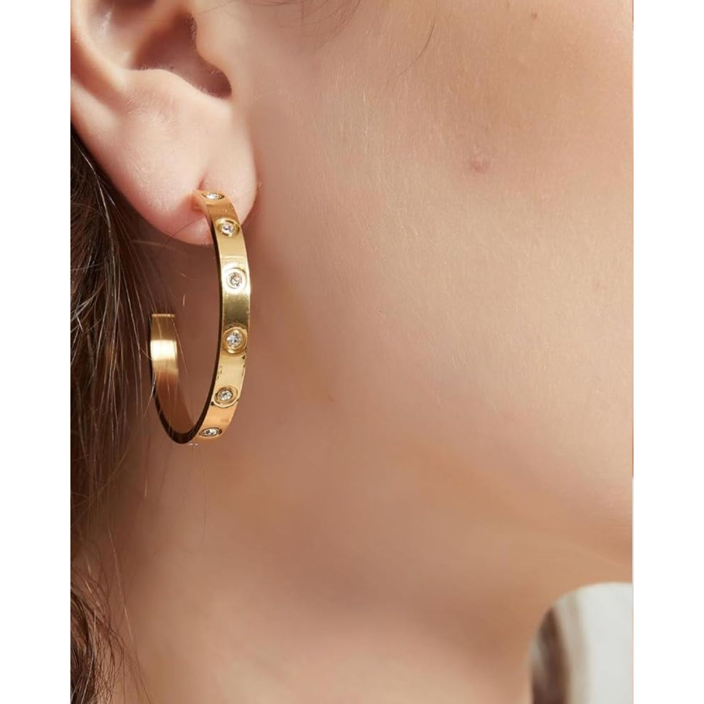 'Large Hoop' Ohrringe für Damen