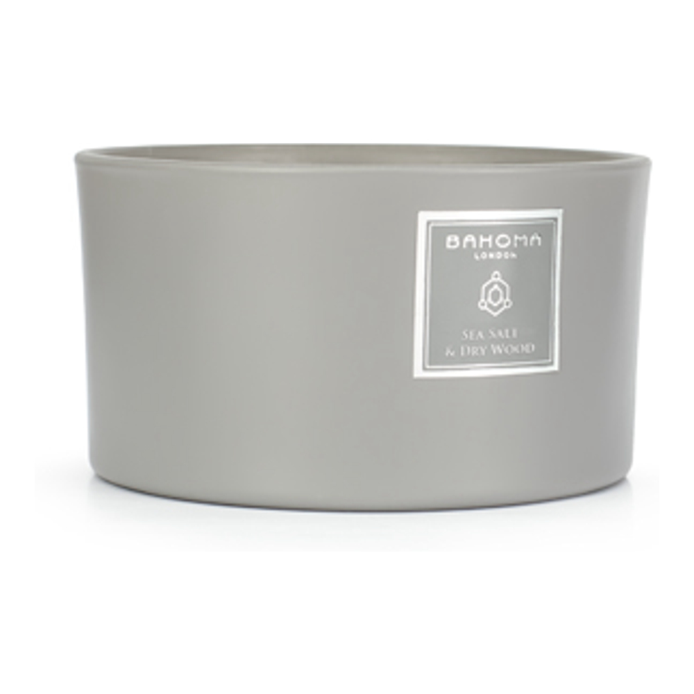 Bougie 3 mèches 'Ash' - Dry Wood & Seasalt 400 g