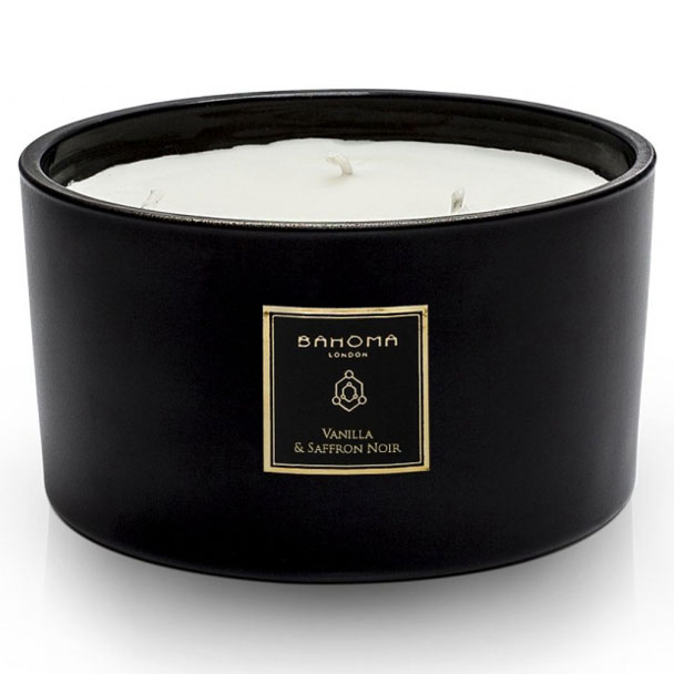 Bougie 3 mèches 'Obsidian - Saffron Noir & Vanilla' - 400 g