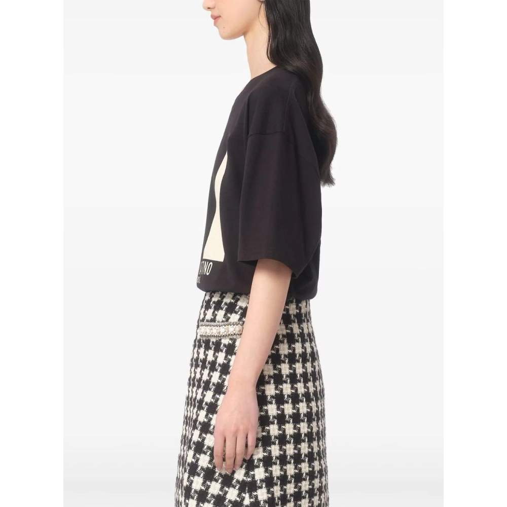 Women's 'Chez Valentino-Print' T-Shirt