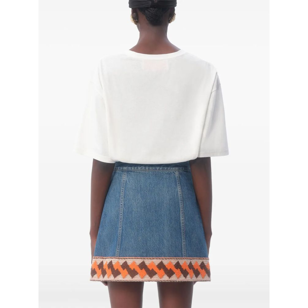 Women's 'Chez Valentino-Print' T-Shirt