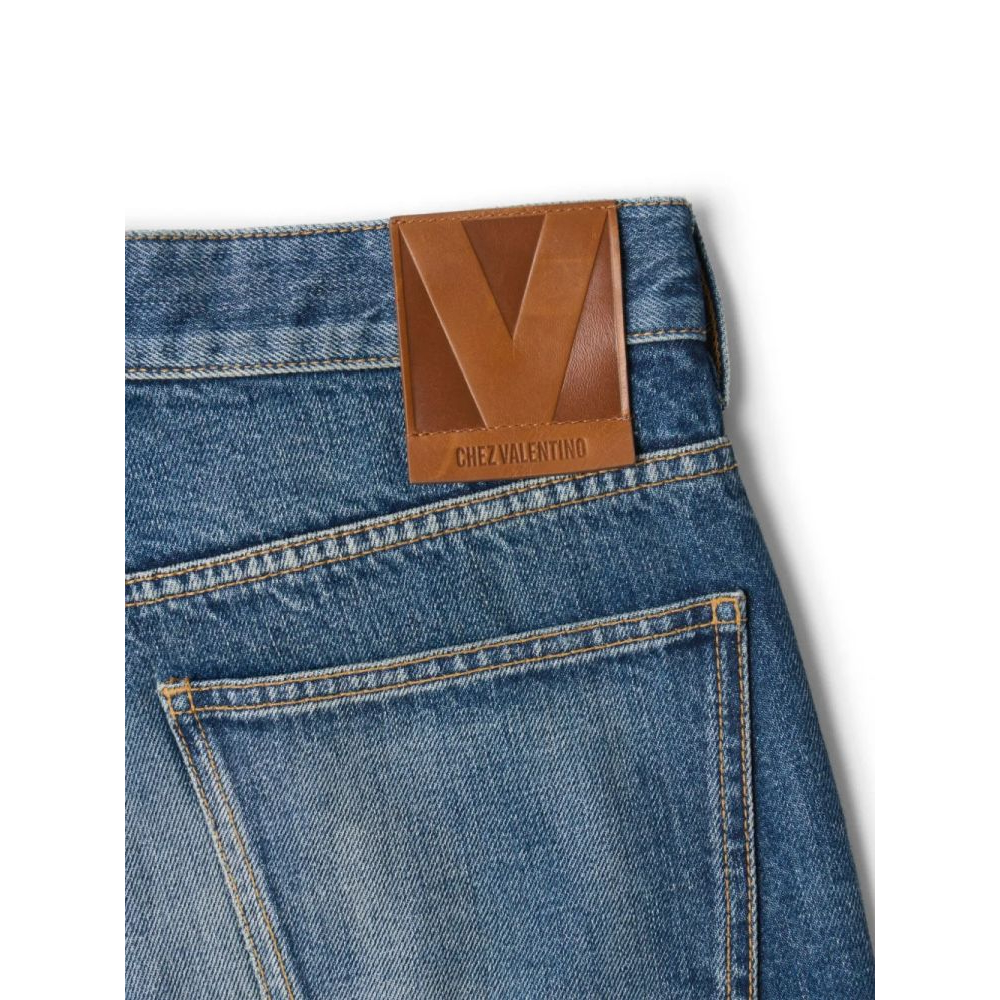 Jeans 'Logo-Patch Washed' pour Hommes