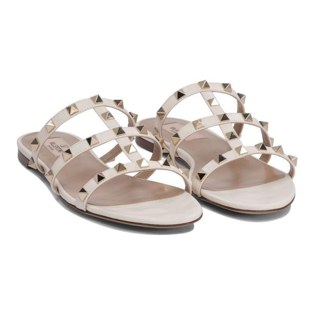 Sandales plates 'Garavani Rockstud Slip-On' pour Femmes