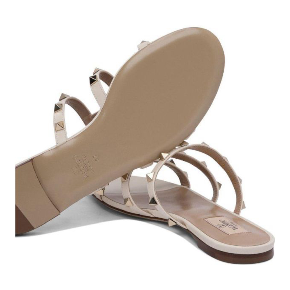 Sandales plates 'Garavani Rockstud Slip-On' pour Femmes