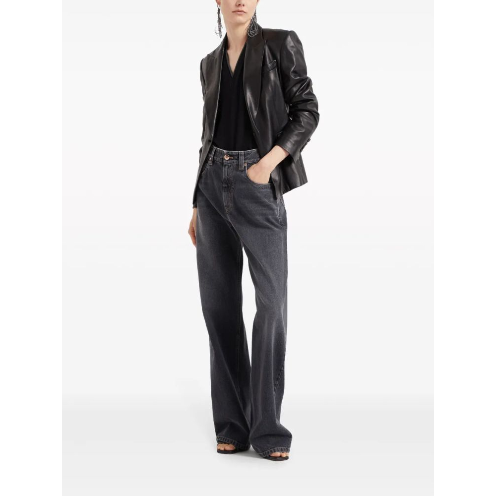 Top à manches courtes 'Metallic Detail At Neckline' pour Femmes