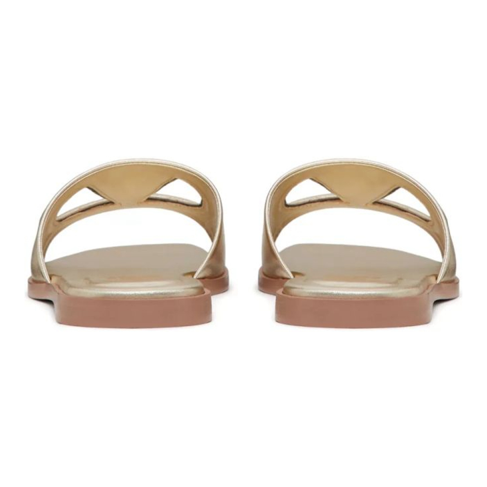 Sandales plates 'VLogo Cut-Out' pour Femmes