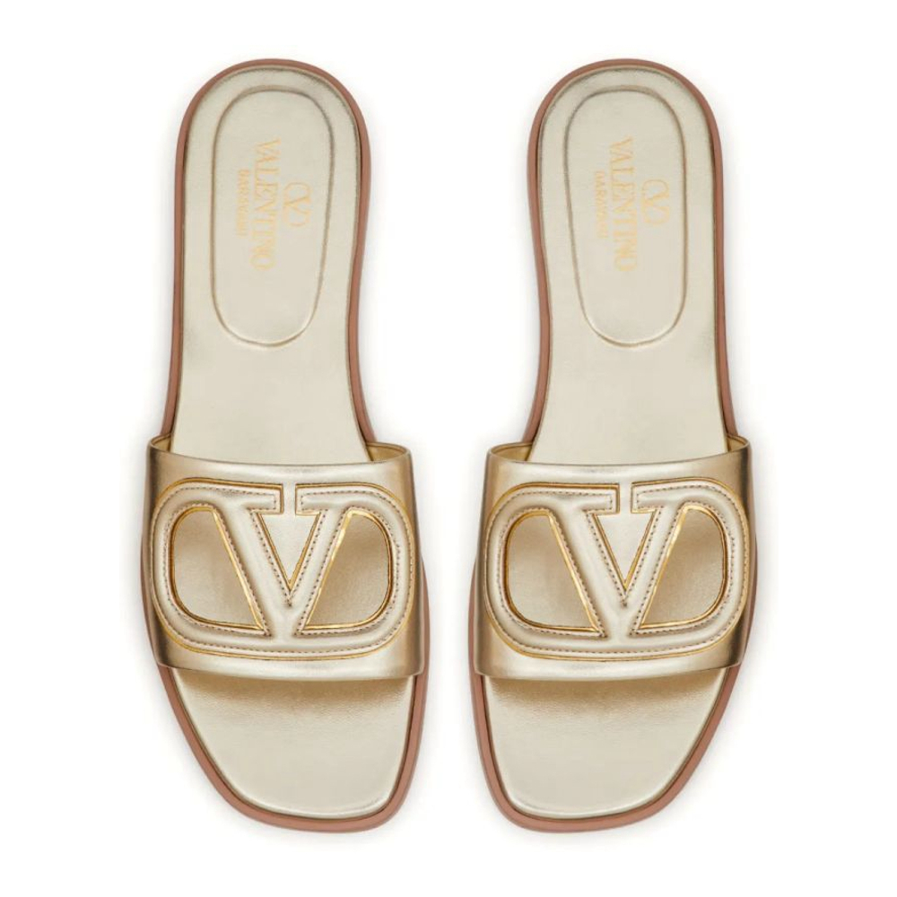 Sandales plates 'VLogo Cut-Out' pour Femmes