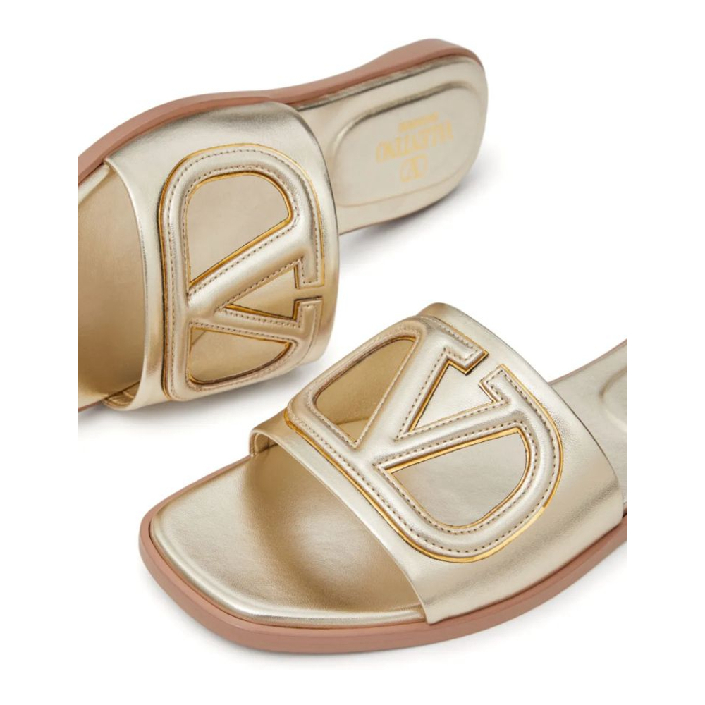 Sandales plates 'VLogo Cut-Out' pour Femmes