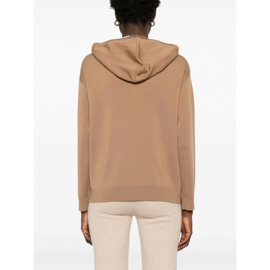 Sweatshirt à capuche  'Flocked-Logo' pour Femmes