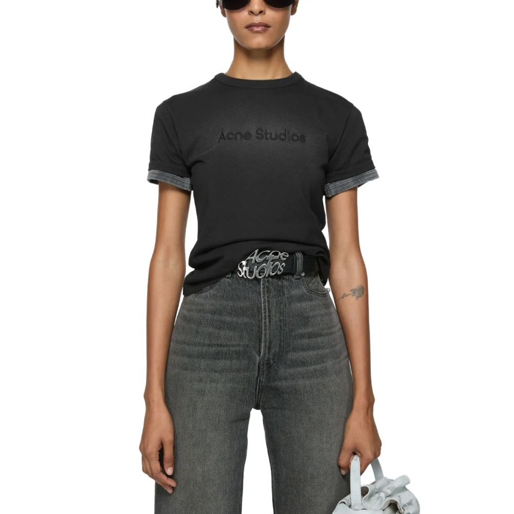 'Logo-Embroidered' T-Shirt für Damen