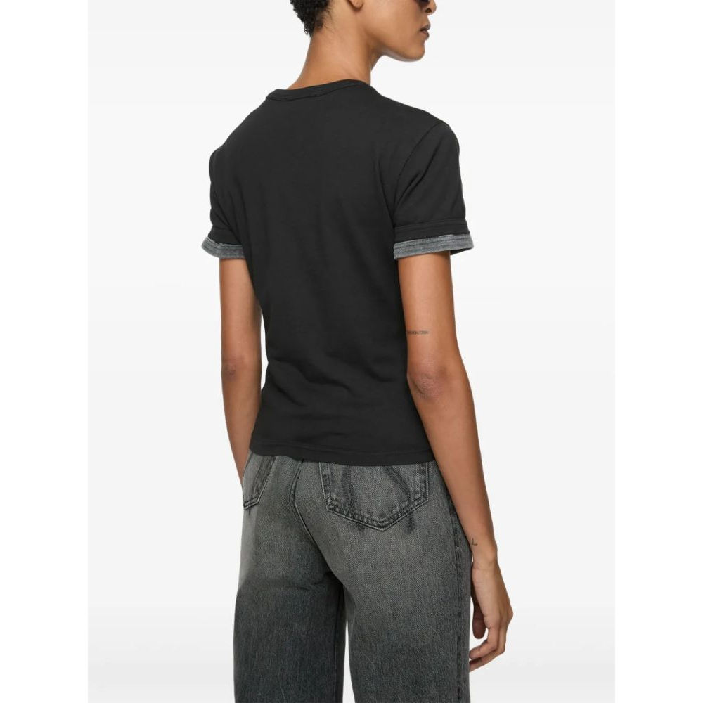 'Logo-Embroidered' T-Shirt für Damen