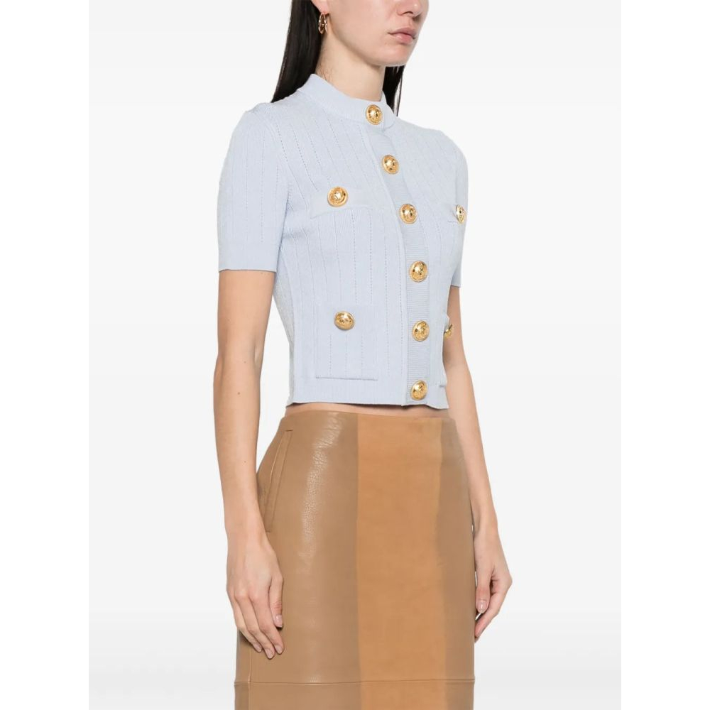 Cardigan à manches courtes 'Knitted' pour Femmes