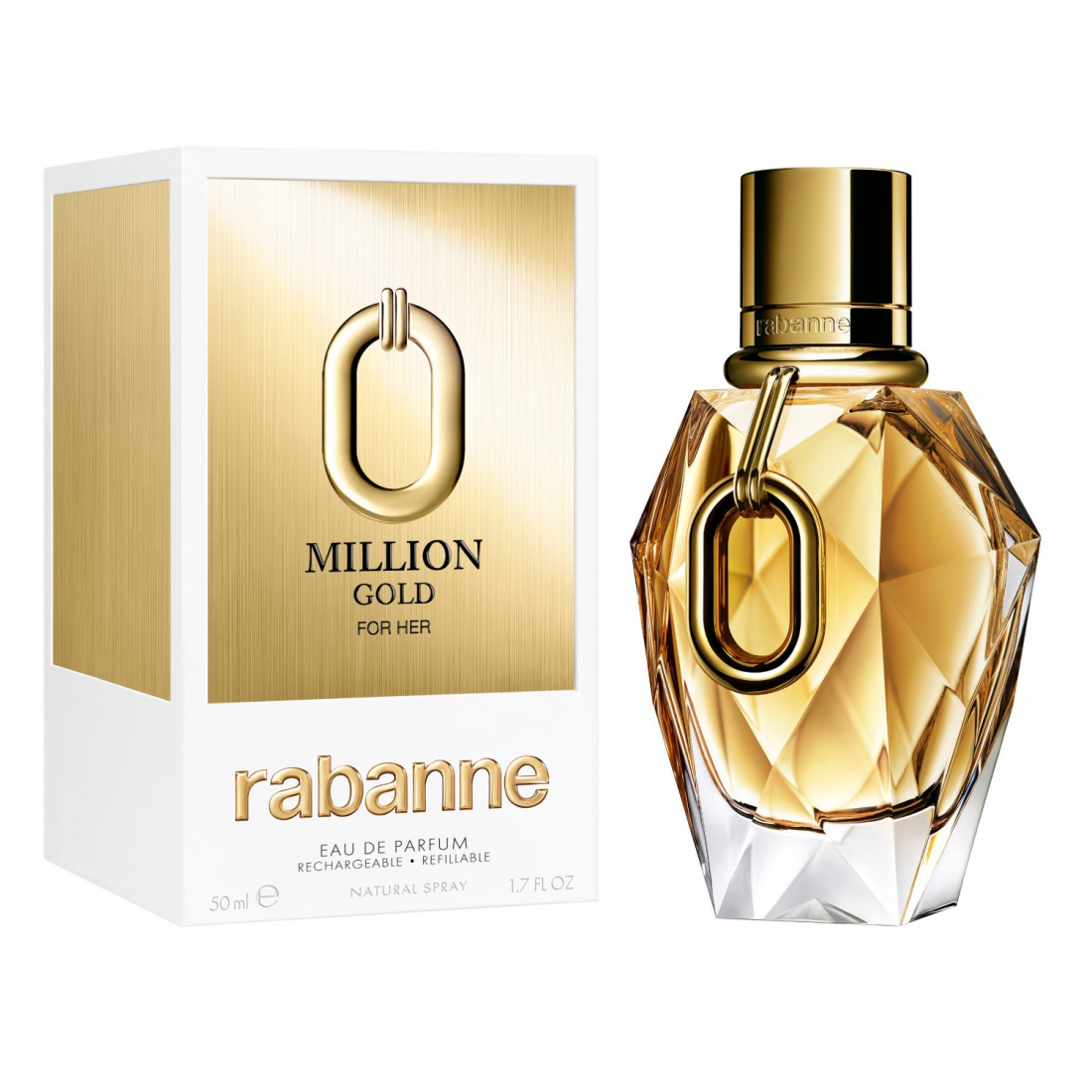 'Million Gold' Eau de Parfum - Refillable - 50 ml